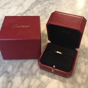 Rose Gold mini love ring sz 52